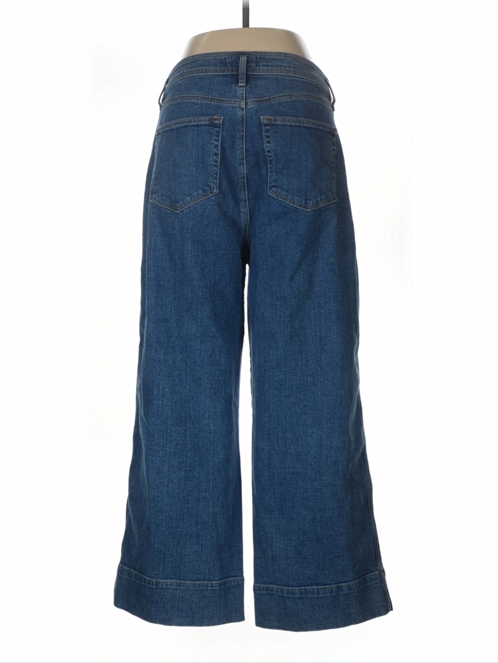 Ann Taylor LOFT Wide Leg Jeans Size 6 | High Rise | Dark Wash - Picture 2 of 9